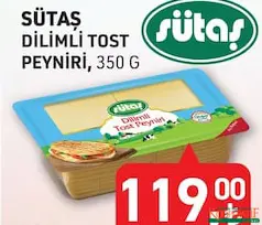 SÜTAŞ DİLİMLİ TOST PEYNİRİ 350 G SÜTAŞ DİLİMLİ TOST PEYNİRİ 350 G